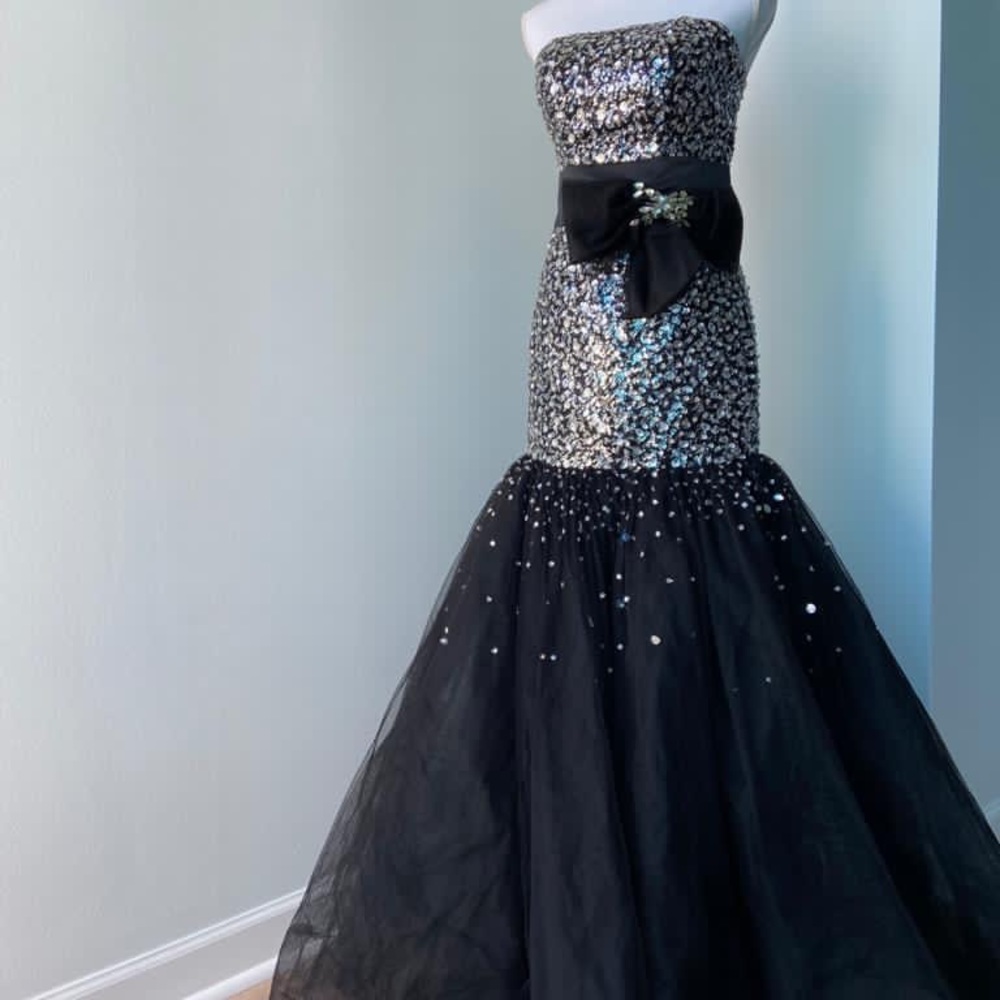 Black ball gown dress